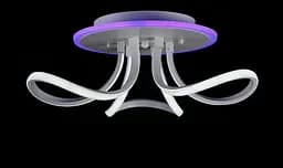Люстра стельова LED Splendid Ray L78586/3, 104W, білий, сучасний стиль, з пультом, 3 лампи, 50 см - мініатюра 2