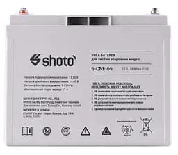 Акумуляторна батарея GEL-CARBON VRLA SHOTO 6CNF 12V 65 Ah - мініатюра 2
