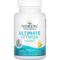 Рыбий жир Nordic Naturals Ultimate Omega со вкусом лимона 1280 мг 60 капсул