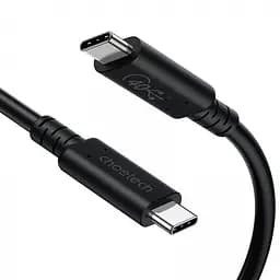 Кабель Choetech USB4 Type-C-Type-C 0.8 м. Black (XCC-1028-BK)