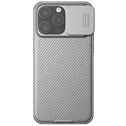 Карбонова накладка Nillkin CamShield Pro для Apple iPhone 15 Pro 6.1 Titanium Gray