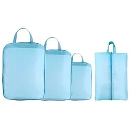 Набор органайзеров для путешествий LoveYouHome 4 размера бирюзовый (59017)