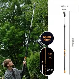 Телескопічний висоторіз Fiskars DualAction UPX96, 2.4-4 м, 32 мм (1080131) - мініатюра 4