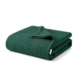 Плед-покривало Cosas Knitted Braid Eucalyptus косичка 75х95 см (Blanket_59Eucalyptus_KnittedBraid_75x95)