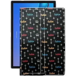 Чохол StatusCASE з екошкіри для планшету Ulefone Tab A7 2021 Фешн чорний