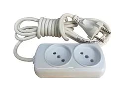 Удлинитель 2 гнезда 1,5М без заземления ECO (MAX 1800 Вт, 100% медь) LU-7302 LUMANO