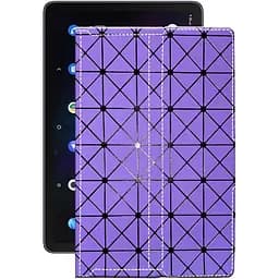 Чехол StatusCASE из экокожи для планшета TCL 10 TABMAX LTE Фиолетовый ромб