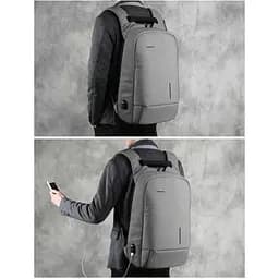 Рюкзак для ноутбука Kingsons 17" laptop backpack Light Grey (KS3149W-D17L) - мініатюра 7