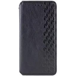 Шкіряний чохол-книжка Getman Cubic (PU) для Motorola Moto G06 Чорний