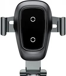 Автомобільний тримач холдер Baseus Metal Wireless Charger Gravity Car Mount Tarnish WXYL-B0A - мініатюра 2