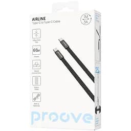 Кабель Proove AirLine Type-C to Type-C 60W (1m) black (CCAI60002201) - мініатюра 2