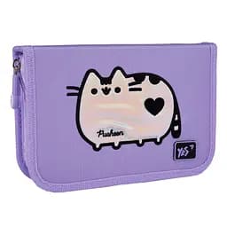 Школьный пенал твердый одинарный с двумя клапанами Yes Pusheen Shiny HP-04