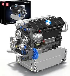 Конструктор двигун Mould King BMW  S55 Inline-6 Engine моторизований дитячий мотор 744 деталей - мініатюра 2