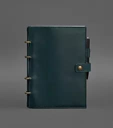 Шкіряний блокнот з датованим блоком (Софт-бук) 9.1 зелений
