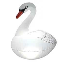 Плавающие фонари для бассейна Лебедь, Водонепроницаемые одиночные солнечные надувные фонари для бассейна