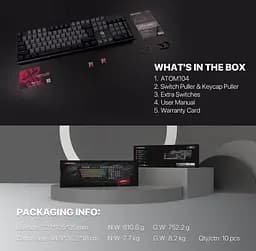 Клавіатура механічна ігрова з підсвіткою Fantech ATOM MK-886 Black-Grey, Blue switch, Eng/Укр/Рус - мініатюра 7