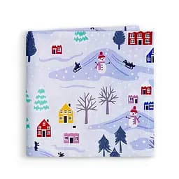 Пелюшки муслінові Cosas Snowman 75x75 см, блакитні - мініатюра 2