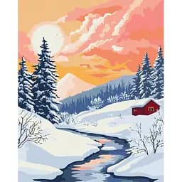 Картина за номерами на підрамнику Brushme Зимова гармонія