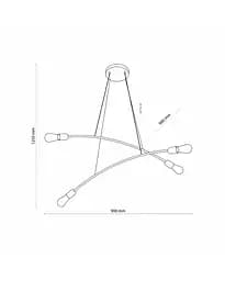 Люстра Tk Lighting 5622 Helix E27 4x15W IP20 - мініатюра 3