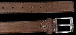 Ремінь чоловічий Vanzetti Vintage 116 см 3.3 см шкіра Коричневий - мініатюра 7