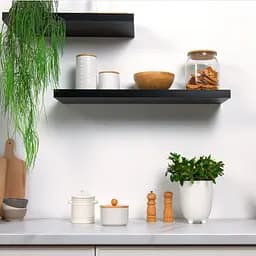Ємність для зберігання МВМ My Home, 1100 мл, біла (KP-18 L WHITE/WOOD) - мініатюра 7
