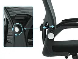 Крісло ігрове Sandberg ErgoFusion Gaming Chair Basic, чорне (640-97) - мініатюра 3