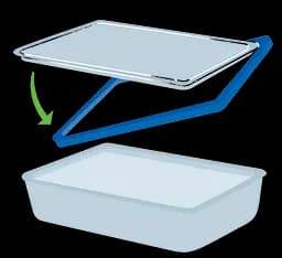 Форма з кришкою Pyrex Pure Glass, 24x19x8 см (2.6 л) - мініатюра 4