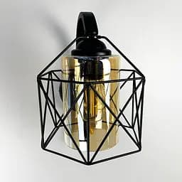 Металлическое бра в стиле Лофт в черном корпусе Арт. W 8180/1 Line F