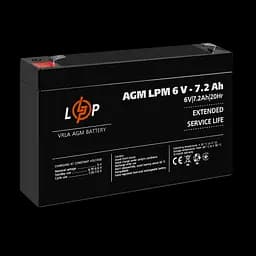 Акумулятор AGM LPM 6V - 7.2 Ah - мініатюра 4