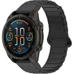 Ремінець DK CDK для Garmin Descent Mk3i 51mm 26mm Silicone Shaped Magnetic Band (019625) (black) - мініатюра 2