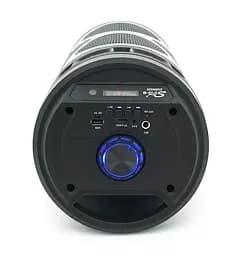Переносна колонка караоке ZQS-6220 Bluetooth акустична система з мікрофоном та підсвічуванням 20 Вт USB Чорний - мініатюра 5