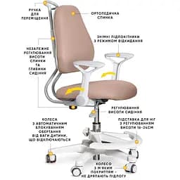 Дитяче крісло Evo-kids Mio Ergo Brown (Y-507 BR)  - мініатюра 3