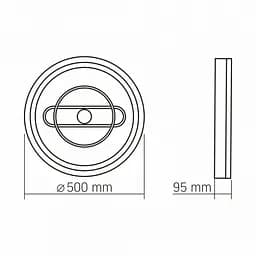LED світильник функціональний Videx DECORA 52W VL-CLD-996-CF - мініатюра 3