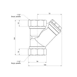 Фільтр SD Forte 1" 1/2 для води SF124W40 - мініатюра 3