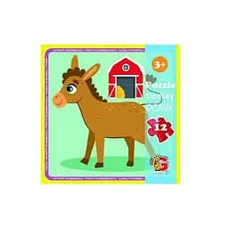 Детский пазл "Ферма" G-Toys LA01 картон 12 элементов