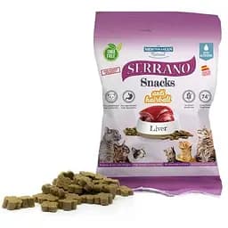 SERRANO Натуральні ласощі для котів 50 г з функцією виведення грудочок шерсті ЛІВЕР