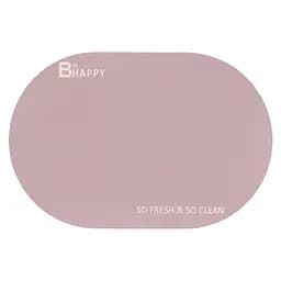 Коврик Ardesto Vigor с нескользящей основой 40х60см, полиэстер, овальный, бежевый (ARHB3301RB)