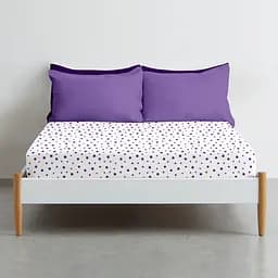 Простирадло Cosas на резинці 80х200 purple stars, фіолетовий (StarVioletWhite-3011_80x200x20) - мініатюра 3