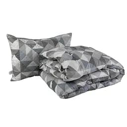 Набор одеяло и силиконовая подушка Абстракция плюс серый (924.53Абстракция плюс)