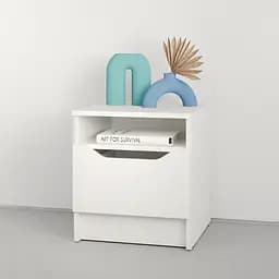 Приліжкова тумба MebelStar Лілу 40x40x44,5 см Аляска білий (MBS-1311)