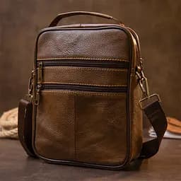 Чоловік шкіряний месенджер Vintage 20х25х5 см sum0013952 - мініатюра 7