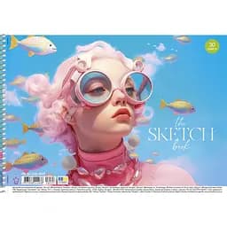 Альбом для малювання Школярик Дівчина 30 аркушів (PB-SC-030-8507) 