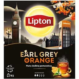 Чай чорний Lipton Earl Grey Orange, 128.8 г (92 шт. х 1.4 г) (923175)