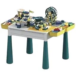 Детский столик 6303 со стульчиком и конструктором двусторонняя столешница