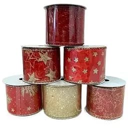 Стрічка декоративна House of Seasons поліестер 6 см x 2.7 м в асортименті (8718861799729_2)