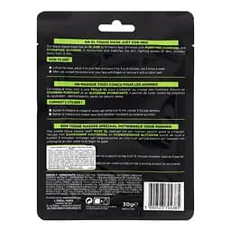 Тканинна маска L'Oreal Paris Men Expert Pure Charcoal, для чоловіків, 30 г - мініатюра 3