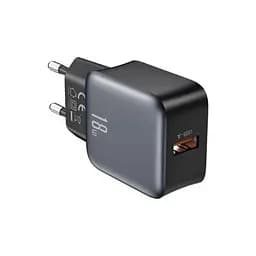 Сетевое зарядное устройство для XO L152(EU) QC18W 1USB-A Fast Charger Черный