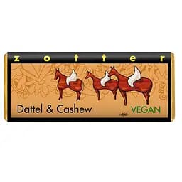 Шоколад чорний Zotter Date&Cashew органічний 70 г