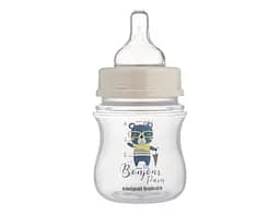Пляшка антиколікова Canpol babies EasyStart 120 мл PP з широким отвором Bonjour Paris, синя - мініатюра 3