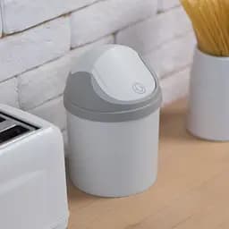 Відро для сміття MBM My Home з кришкою 1.6 л сіре (BIN-10 1.6L GRAY) - мініатюра 8